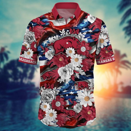 Arkansas Razorbacks NCAA2 Hawaii Shirt Independence Day, Summer Shirts  For Men And Women