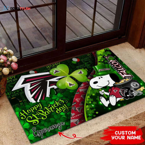 Atlanta Falcons NFL, Custom Doormat The Celebration Of The Saint Patrick’s Day