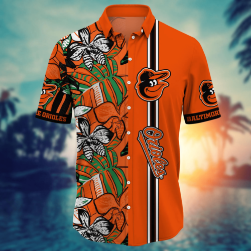 Baltimore Orioles MLB Flower Hawaii Shirt   For Fans, Summer Football Shirts