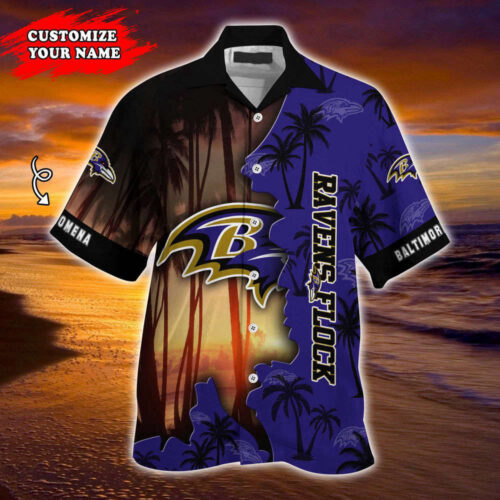 Baltimore Ravens NFL-Customized Summer Hawaii Shirt For Sports Enthusiasts