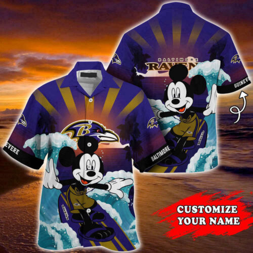 Baltimore Ravens NFL-Summer Customized Hawaii Shirt For Sports Fans