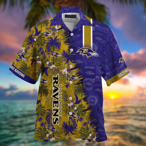 Baltimore Ravens NFL-Summer Hawaii Shirt And Shorts For Your Loved Ones