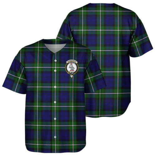 Bannerman Tartan Baseball Jersey, Family Crest Baseball Jersey