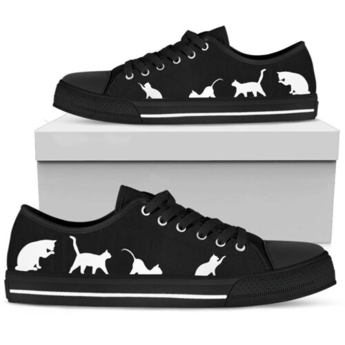 Horse Black Women’s   Low Top Shoes, Best Gift For Women