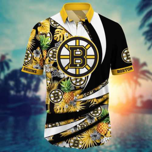 Boston Bruins NHL Flower Hawaii Shirt And Tshirt For Fans, Summer Football Shirts