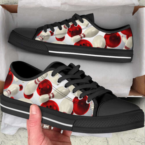 Bowling Lunisolar Low Top Shoes Canvas Print Lowtop Trendy Fashion Casual Shoes Gift For Adults