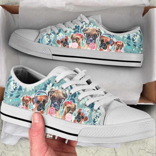 Shih Tzu Dog Christmas Car Happy Low Top Shoes Canvas Sneakers Casual Shoes, Dog Mom Gift