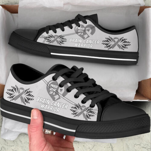 Brain Cancer Low Top Shoes Warrior Canvas Shoes For Men And Women