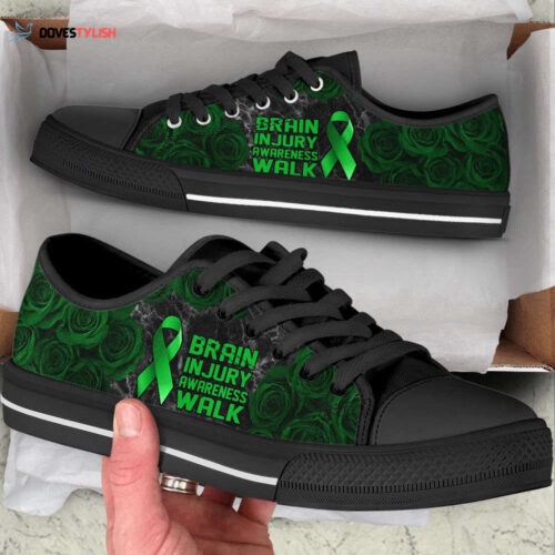 Brain Injury Shoes Awareness Walk Low Top Shoes Canvas Shoes For Men And Women