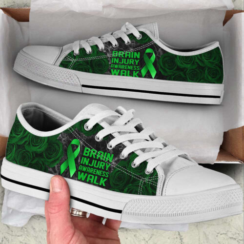 Brain Injury Shoes Awareness Walk Low Top Shoes Canvas Shoes For Men And Women