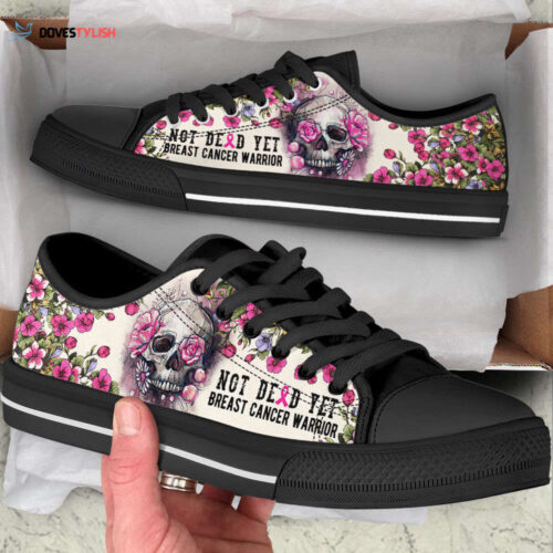 Breast Cancer Shoes Plaid Low Top Shoes Canvas Shoes For Men And Women