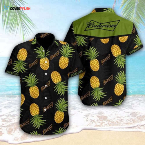 Budweiser Pineapple Tropical Hawaiian Shirt, Gift For Men And Women
