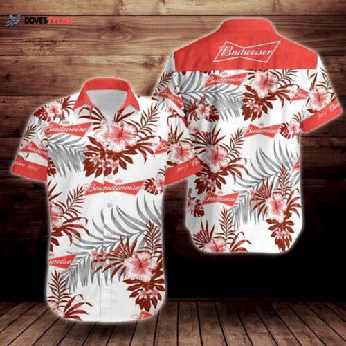 Budweiser Short Sleeve Hawaiian Shirt, Gift For Men And Women