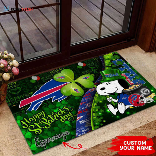 Buffalo Bills NFL, Custom Doormat The Celebration Of The Saint Patrick’s Day