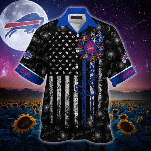 Buffalo Bills NFL-Hawaii Shirt Sunflower Custom Your Name For Men And Women