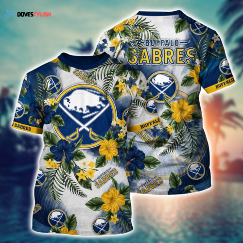 Buffalo Sabres NHL Flower Hawaii Shirt   For Fans, Summer Football Shirts