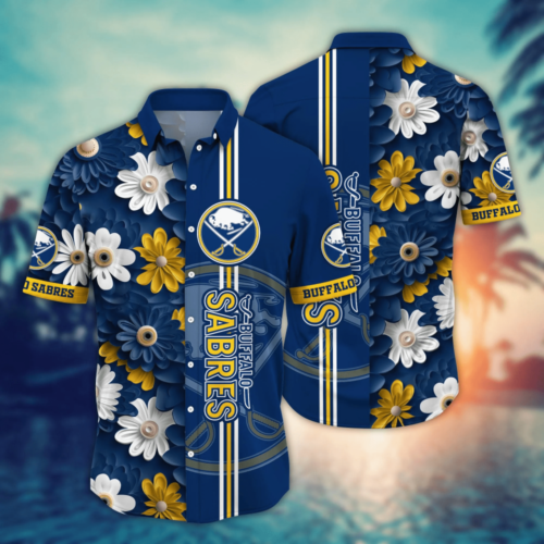 Buffalo Sabres NHL Flower Hawaii Shirt  For Fans, Summer Football Shirts