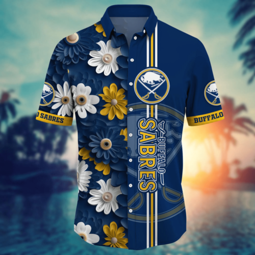 Buffalo Sabres NHL Flower Hawaii Shirt  For Fans, Summer Football Shirts