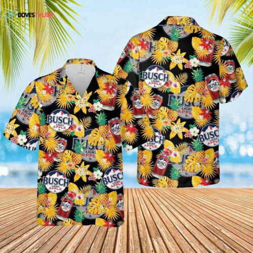Busch Light Apple Floral Hawaiian Shirt For Men And Women And Beach Shorts