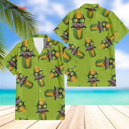 Busch Light Corn Hawaiian Shirt For Men And Women Beach Shorts