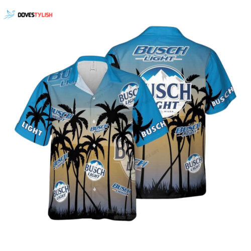 Busch Light Palm Tree Hawaiian Shirt For Men And Women