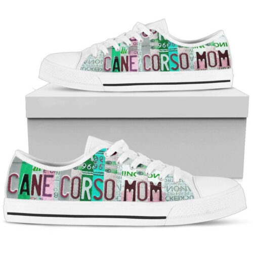 Cane Corso Dog Mom  Low Top Shoes, Best Gift For Men And Women