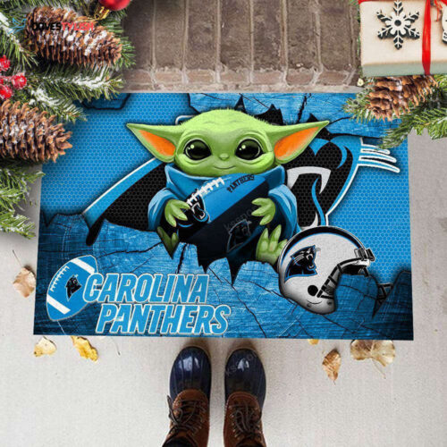 Carolina Panthers Doormat, Gift For Home Decor