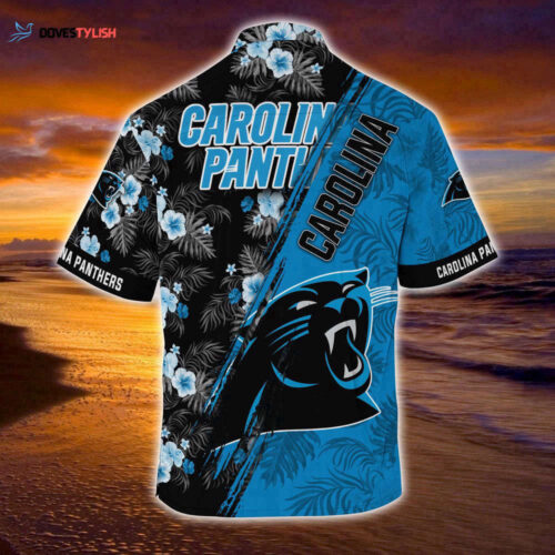 Carolina Panthers NFL-Summer Hawaii Shirt Mickey And Floral Pattern For Sports Fans