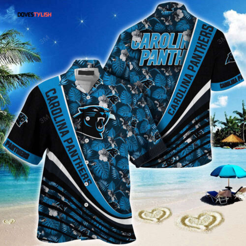 Carolina Panthers NFL-Summer Hawaii Shirt With Tropical Flower Pattern For Fans
