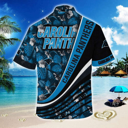 Carolina Panthers NFL-Summer Hawaii Shirt With Tropical Flower Pattern For Fans