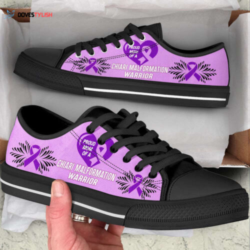 Chiari Malformation Shoes Warrior Low Top Shoes Canvas Shoes,  Best Gift For Men And  Women