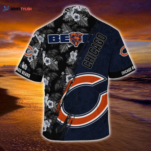 Chicago Bears NFL-Summer Hawaii Shirt Mickey And Floral Pattern For Sports Fans
