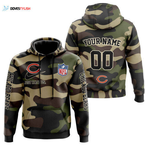 Chicago Bears Personalized Hoodie, Best Gift For Men And Women