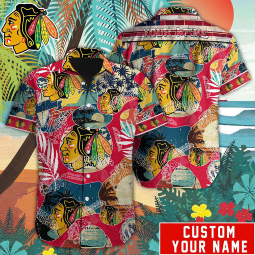 Chicago Blackhawks NHL-  Hawaiian Shirt, Gift For Men And Women