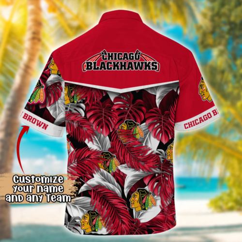 Chicago Blackhawks NHL Summer Hawaii Shirt  , Custom Football Shirts
