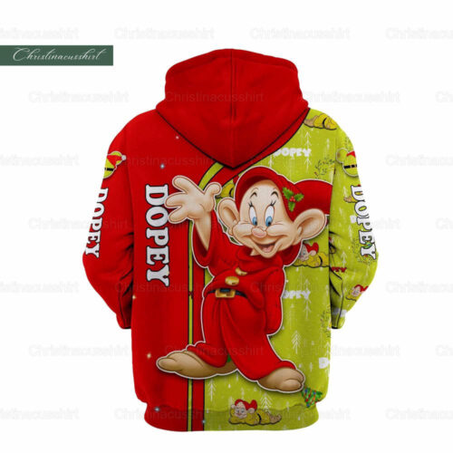 Christmas Dopey Hoodie, Dopey Disney Hoodie