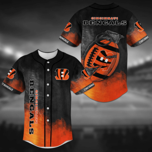 Cincinnati Bengals Baseball Jersey Shirt – NFL Sportswear For Fans