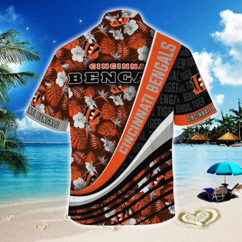 Cincinnati Bengals NFL-Summer Hawaii Shirt With Tropical Flower Pattern For Fans