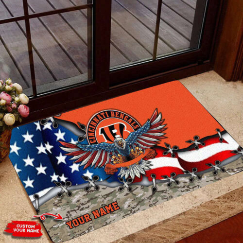 Cincinnati Bengals Personalized Doormat, Gift For Home Decor
