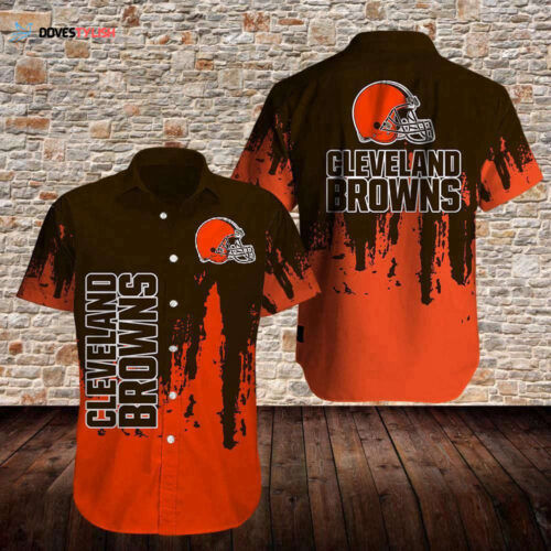 Cleveland Browns Men’s Hawaiian Shirt Hawaii Shirt  For Men And Women