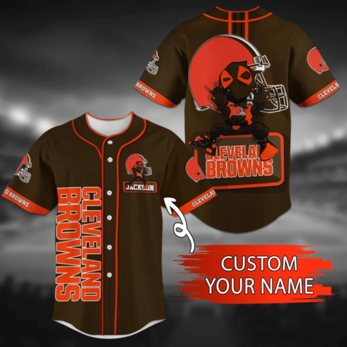 Cleveland Browns NFL Personalized Baseball Jersey Shirt For Die-Hard Fans