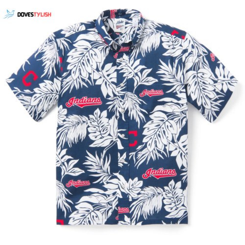Cleveland Indians Logo Aloha Hawaiian Shirt  For Men And Women