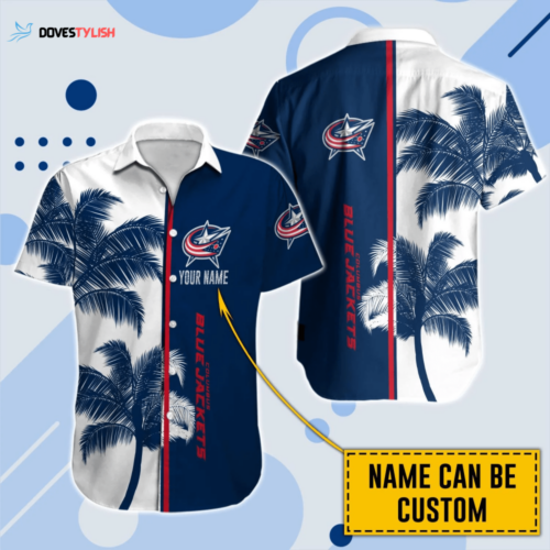 Columbus Blue Jackets NHL Flower Hawaii Shirt And Tshirt For Fans, Custom Summer Football Shirts