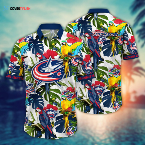 Columbus Blue Jackets NHL Flower Hawaii Shirt And Tshirt For Fans, Summer Football Shirts