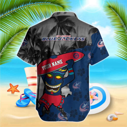 Columbus Blue Jackets NHL-Hawaiian Shirt Custom For Men And Women