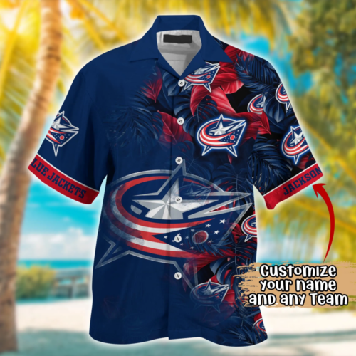 Columbus Blue Jackets NHL Summer Hawaii Shirt For Men And Women, Custom Football Shirts