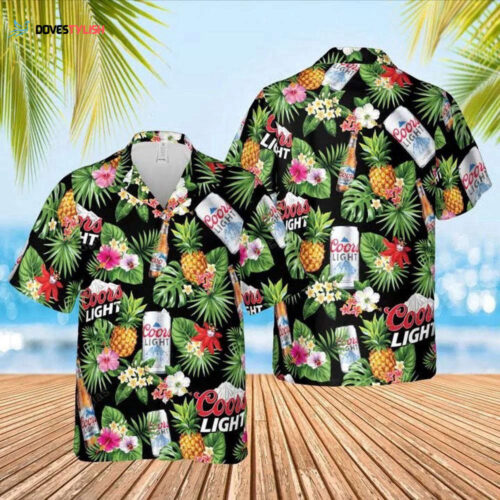 Coors Light Beer Tropical Leaf Hawaiian Shirt For Men And Women