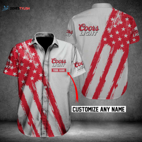 Coors Light American Flag Custom Hawaiian Shirt For Men And Women