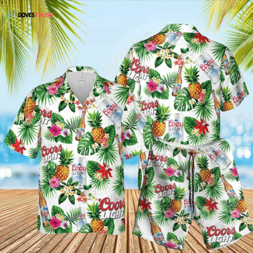 Coors Light Beer Tropical Flower Hawaiian Shirt For Men And Women