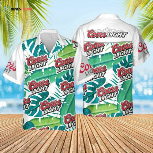 Coors Light Beer Tropical Leaf Hawaiian Shirt For Men And Women